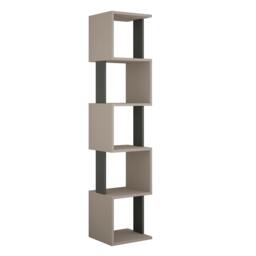 Rackhams Piri 5 Tier Tall Freestanding Bookcase (H) 161cm - Oak - thumbnail 3
