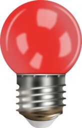 Rackhams G45 Bulb, E27 Base, Plastic Cover Red