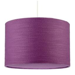Rackhams Modern Purple Wine Textured Linen Pendant Light Shade with Diffuser