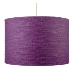 Rackhams Modern Purple Wine Textured Linen Pendant Light Shade with Diffuser - thumbnail 6