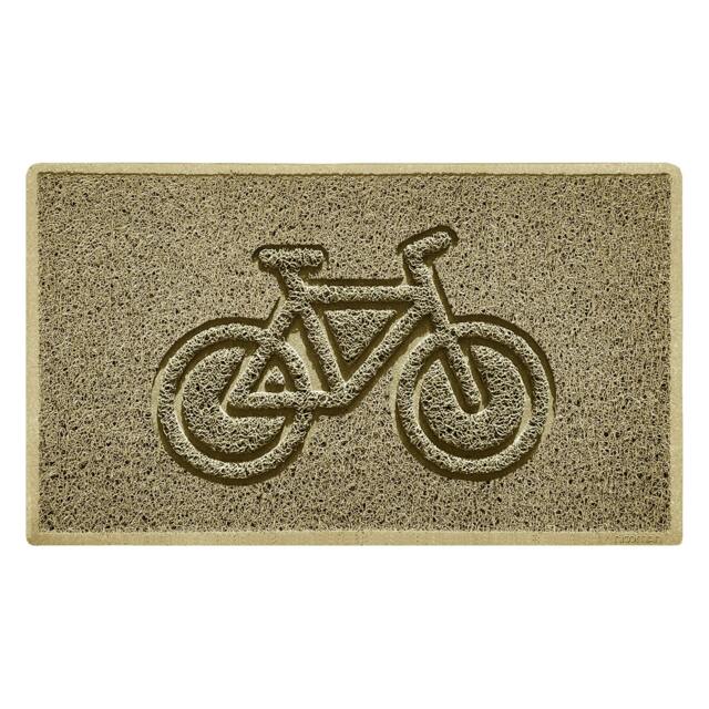 "Rackhams ""Cycle"" Grey Spaghetti Doormat - Beige - 75cm x 44cm - Yes (Suitable for Indoors)" - image 1