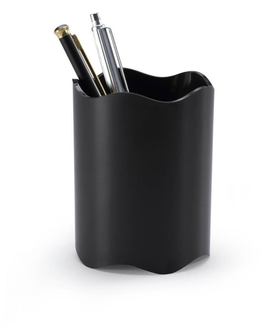 Rackhams TREND Pen Pot Pencil Holder Desk Tidy Organiser - 6 Pack - Black