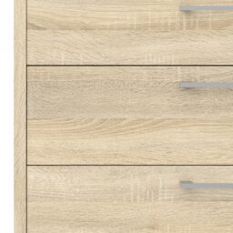 Rackhams Prima Bookcase 1 Shelf with 2 Drawers 2 File Drawers in Oak - Oak Effect - Wood - 1 - thumbnail 6