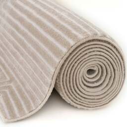 Rackhams Carmel Beige-Cream Geometric Rug - 6050 - 200X290 cm - thumbnail 5