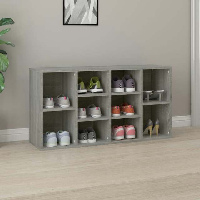 Rackhams Shoe Bench Grey Sonoma 103x30x54.5 cm Engineered Wood
