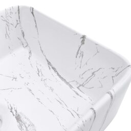 Rackhams 48cm W x 37cm D Rectangular Marble Vessle Sink - thumbnail 4