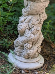 Rackhams Fruit Design Stone Cast Birdbath - thumbnail 4
