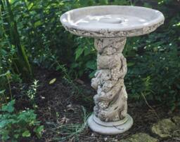 Rackhams Fruit Design Stone Cast Birdbath - thumbnail 6