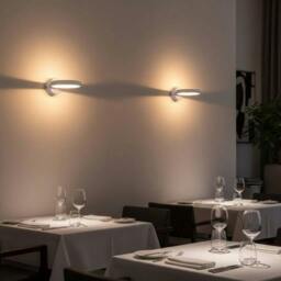 Rackhams 6 Watt Round White Modern Indoor LED Sconce Light - thumbnail 3