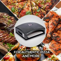 Rackhams Mini Outdoor BBQ Pizza Oven Ceramic Stone Built In Thermometer - thumbnail 4