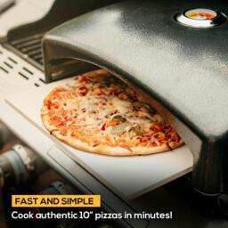Rackhams Mini Outdoor BBQ Pizza Oven Ceramic Stone Built In Thermometer - thumbnail 2