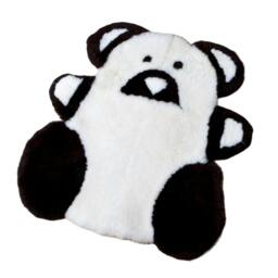 Rackhams Sheepskin Teddy Bear Rug - Black - Black - One Size - 100% Sheepskin - thumbnail 2