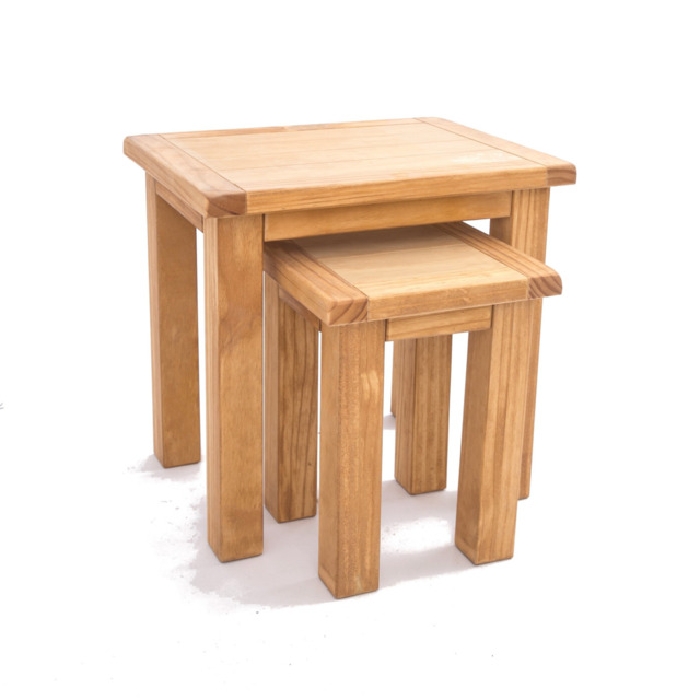Rackhams Nest of Tables - Set of 2 Tables - Light Tan - image 1