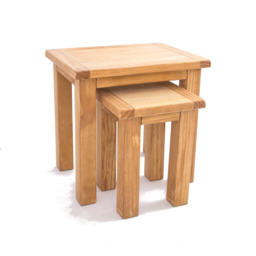 Rackhams Nest of Tables - Set of 2 Tables - Light Tan - thumbnail 1