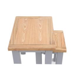 Rackhams Nest of Tables - Set of 2 Tables - Light Tan - thumbnail 5