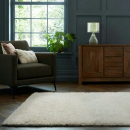 Rackhams Montana Fluffy Rug - 60 x 110 - Blue - thumbnail 2