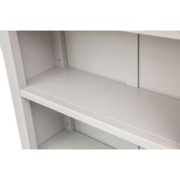Rackhams Bookcase with plinth 120x90x25cm - Light Grey - thumbnail 5