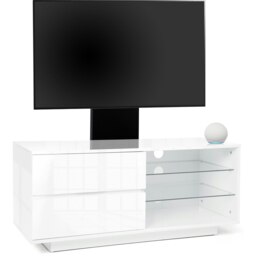 "Rackhams Gallus Gloss White with 2- Drawers and 3-Sheves 32""-55"" LED/LCD/Plasma Cabinet TV Stand with Mounting Arm" - thumbnail 3