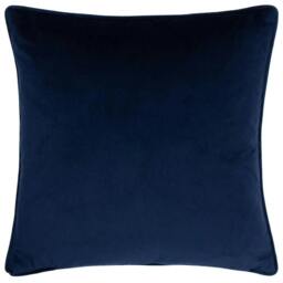 Rackhams Chenille Fish Cushion Cover - Teal - 43cm x 43cm - Teal - 100% Polyester - thumbnail 2