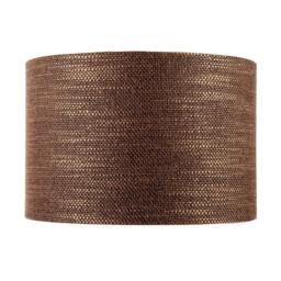 Rackhams Designer Bobbled and Textured Linen Lamp Shade in Chocolate Brown - thumbnail 4