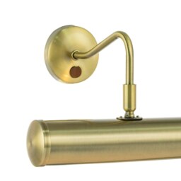 Rackhams Classic Traditional Picture Wall Light in Antique Brass with Switch Button - thumbnail 3