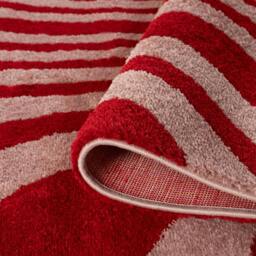 Rackhams Joli Striped Red & Pink Rug - 200X290 cm - thumbnail 4