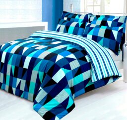 Rackhams Jazz Printed Cotton Blend Duvet Cover and Pillowcase Set - Orange - King - thumbnail 3