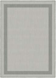 Rackhams Duo Weave Outdoor Grey Rug Bordered - 200X290 cm - thumbnail 1