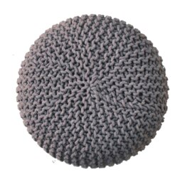 Rackhams Keeva Grey Round Footstool - thumbnail 3