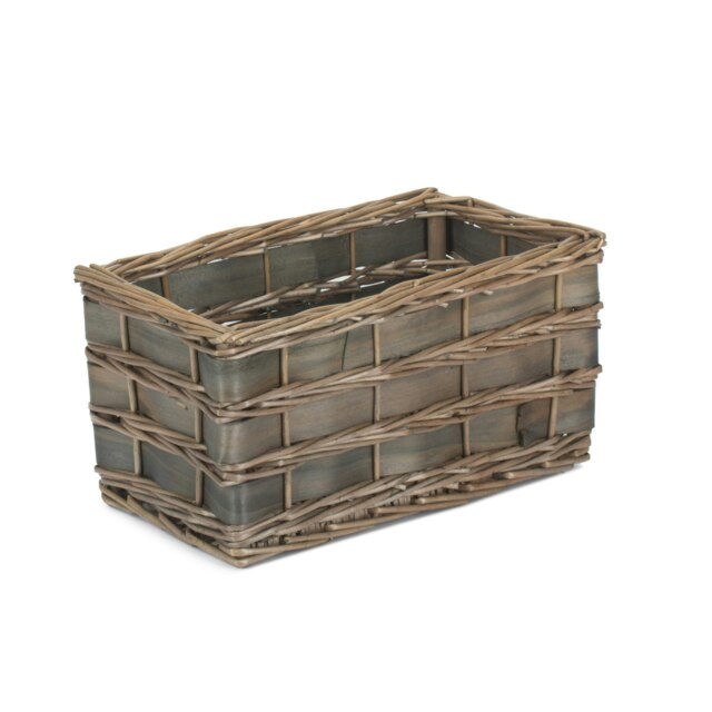 Rackhams Unlined Grey Scandi Storage Basket - Small