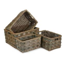 Rackhams Unlined Grey Scandi Storage Basket - Small - thumbnail 2