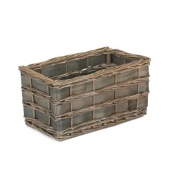 Rackhams Unlined Grey Scandi Storage Basket - Small - thumbnail 1
