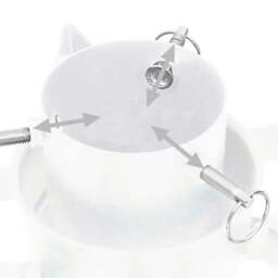 Rackhams Christmas Tree Stand White 47x47x13.5 cm - thumbnail 5