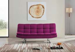 Rackhams Oakland 3 Seater Padded Cube Design Sofa Bed - Cream - thumbnail 5