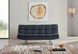 Rackhams Oakland 3 Seater Padded Cube Design Sofa Bed - Cream - thumbnail 4