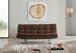 Rackhams Oakland 3 Seater Padded Cube Design Sofa Bed - Cream - thumbnail 2