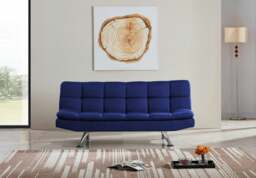 Rackhams Oakland 3 Seater Padded Cube Design Sofa Bed - Cream - thumbnail 3