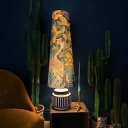 Rackhams Paradise Lost Velvet Oversized Cone Lampshades - King - thumbnail 3