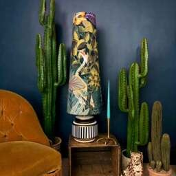 Rackhams Paradise Lost Velvet Oversized Cone Lampshades - King
