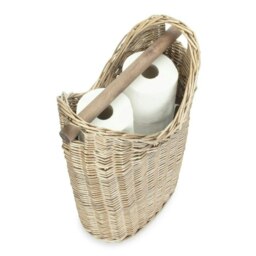 Rackhams Wicker Bathroom Toilet Roll Holder - thumbnail 2