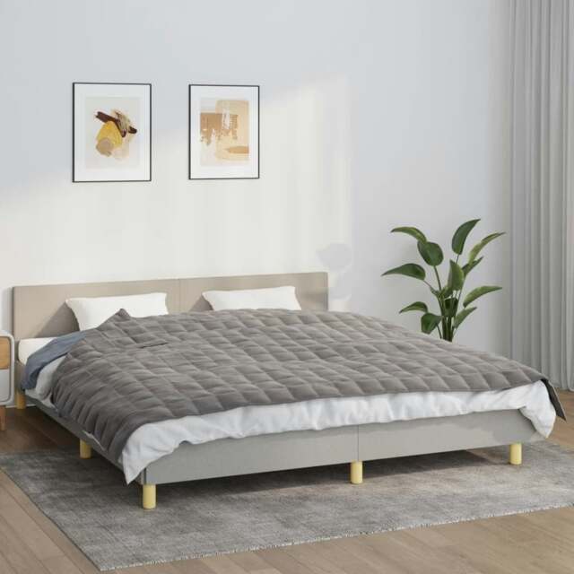 Rackhams Weighted Blanket Grey 155x220 cm 11 kg Fabric
