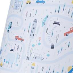 Rackhams Children's Play Village Lamp Shade - Town City Car Roads Map with Cars & Trucks - thumbnail 3