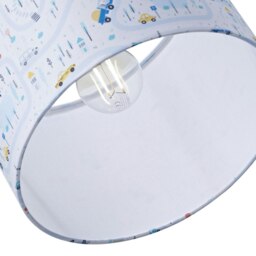 Rackhams Children's Play Village Lamp Shade - Town City Car Roads Map with Cars & Trucks - thumbnail 4