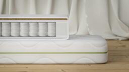 Rackhams Luxury Bamboo & Coir Pocket Sprung Cot Bed Mattress 140x70x10cm - thumbnail 1