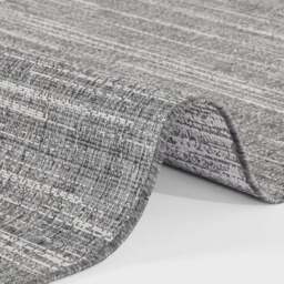 Rackhams Mèlange Reversible Indoor & Outdoor Grey Rug - 120X170 cm - thumbnail 4