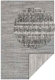 Rackhams Mèlange Reversible Indoor & Outdoor Grey Rug - 120X170 cm - thumbnail 1