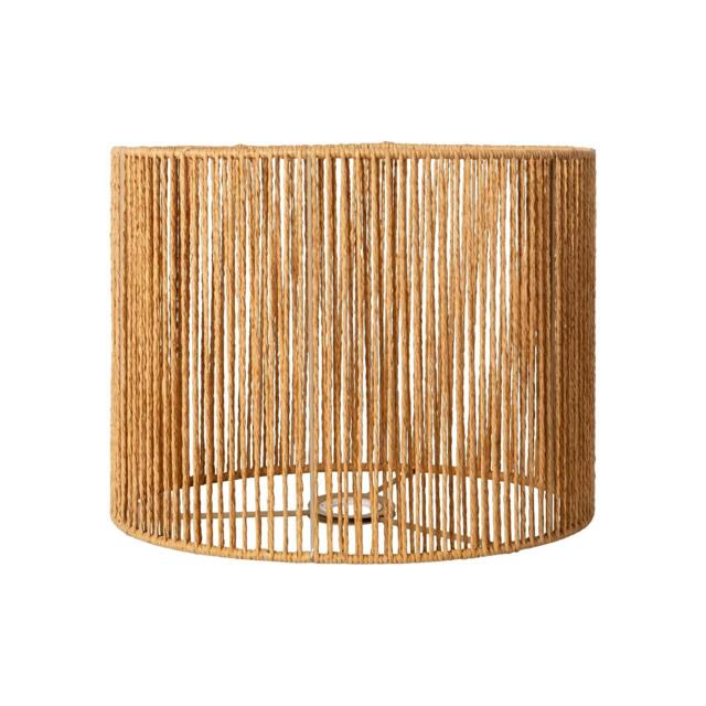 Rackhams Lamp Shade Boho Woven Paper Rope Metal Frame Easy Fit Pendant Yellow - image 1