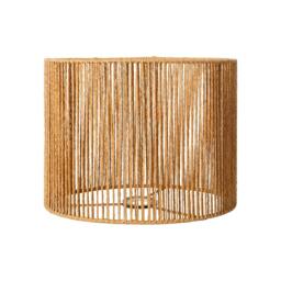 Rackhams Lamp Shade Boho Woven Paper Rope Metal Frame Easy Fit Pendant Yellow - thumbnail 1