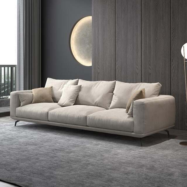 Rackhams NR23 Two/Three Seater Sofa, Leathaire - Three Seater 280cm - Black - image 1