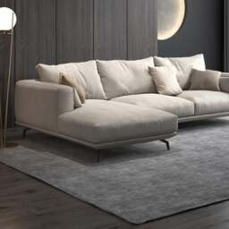 Rackhams NR23 Two/Three Seater Sofa, Leathaire - Three Seater 280cm - Black - thumbnail 5